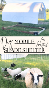 DIY Mobile Shade Shelter for Sheep or Livestock Pinterest photo